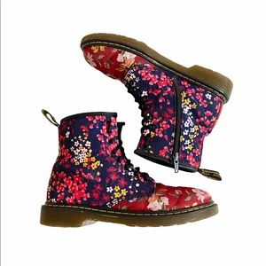 Dr. Marten Girls Floral Lace Up Boots